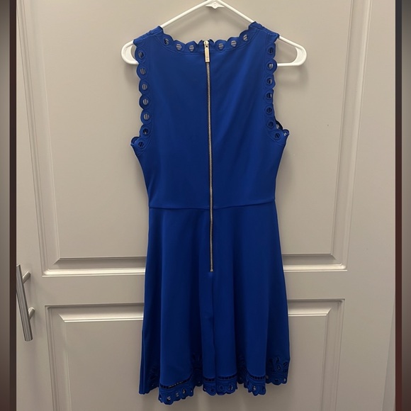 Ted Baker Verony Cutwork Skater Dress in Royal Blue - Picture 4 of 5